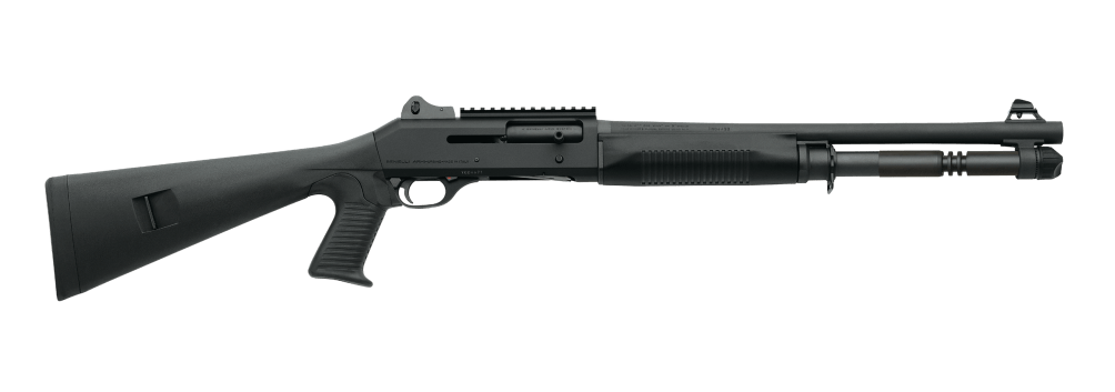 The Benelli M4 Tactical shotgun is a legend in the military and with law enforcement officers. Buy a Benelli online right now.