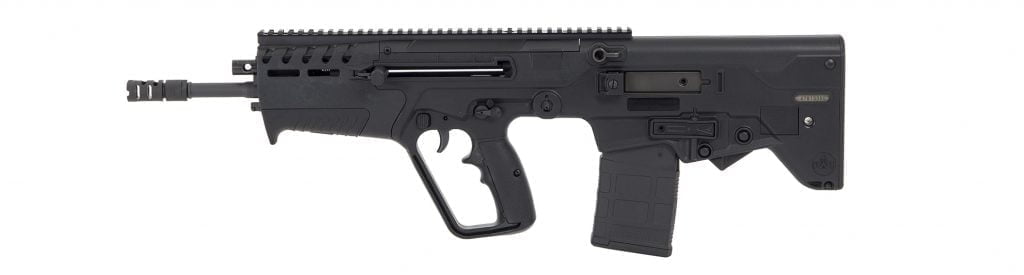 The Tavor Bullpup rifle chambered in 308 Winchester. This is a great 5.56 rifle. And the bigger hunting ammo hasn't hurt it at all.