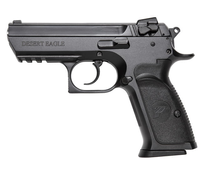 Baby Desert Eagle III 45 ACP. It's really a Jericho pistol, rebranded, but it's an interesting 45 ACP CCW pistol.
