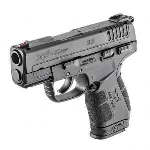Springfield Armory XD-E for sale. A polymer pistol with a hammer.