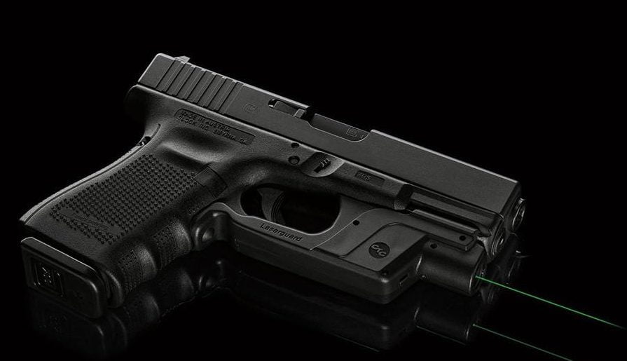 Crimson Trace laser for Glock 19. A great addition to your pistol if rapid target acquisition is a concern. It's a tactical advantage, buy yours now.