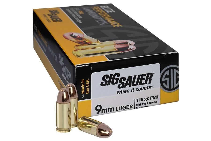 Sig Sauer Elite 9mm discount ammunition